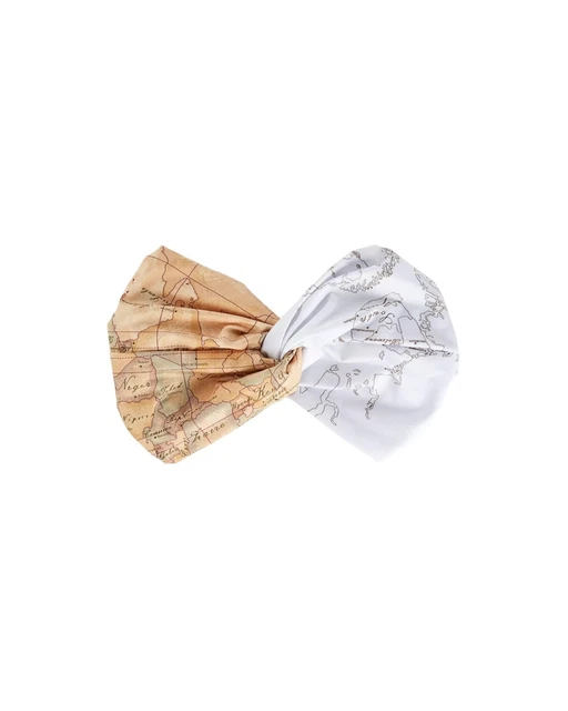 Alviero Martini Prima Classe - Fascia per capelli in tessuto elasticizzato Geo O