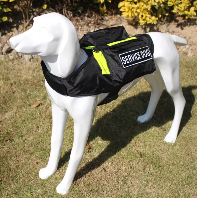 Pockets Service Dog Harness vest Removable Patches Therapy Emotional SECURITY