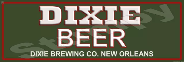 Dixie Beer  Metal Sign 6" x 18" or 8" x 24"