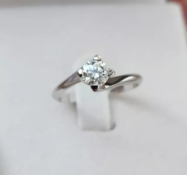 Anello Solitario Oro 750 - 18 Kt Diamante 0,50 Ct Matrimonio Fidanzamento