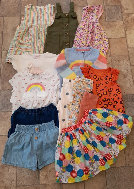 NEXT.M&S.Girls Summer Clothes Bundle Age 3-4 Yrs.Little bird Skirt.Dress.Shorts