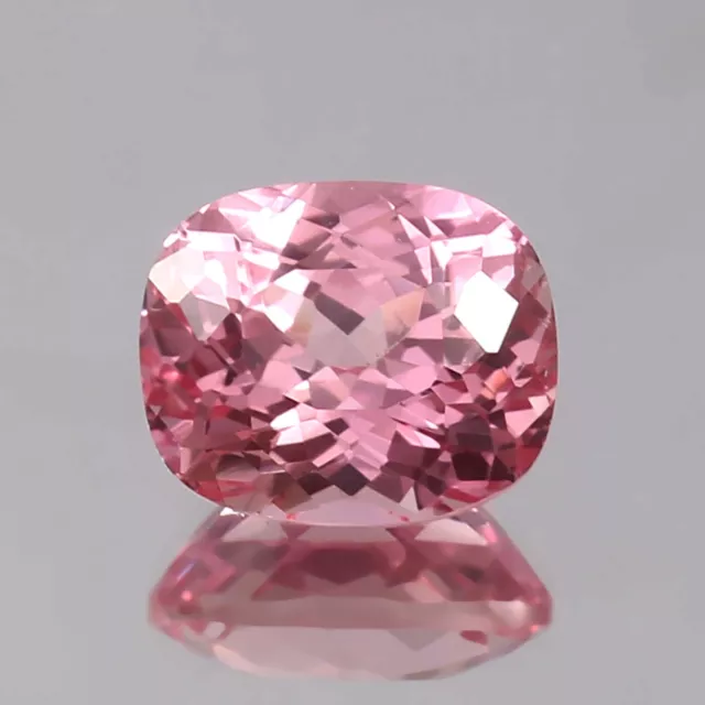 AAA Natural Ceylon Padparadscha Sapphire Loose Cushion Gemstone Cut 6.80 CT