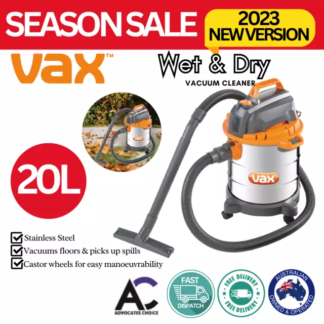 VAX 20L Wet and Dry Vacuum Cleaner Blower Car Home Carpet Shop Portable Vac