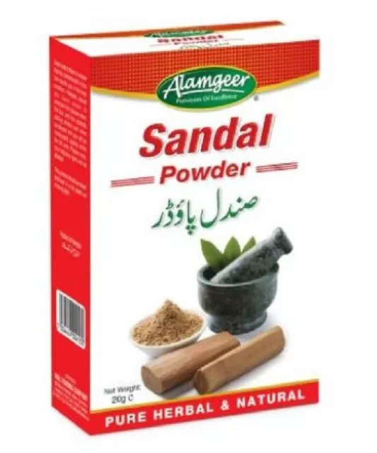 Sandale Holz Natur & Rein Kräuter 100% Pulver Alamgee 20g