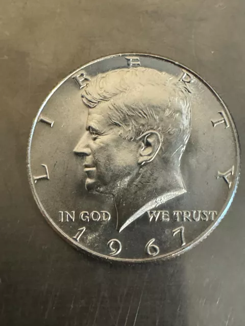 1967 50C Kennedy Half Dollar - 40% Silver - Uncirculated