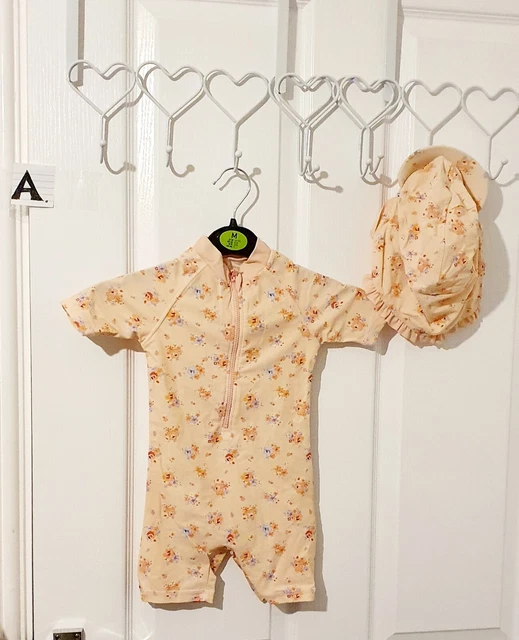 baby girls bundle joblot 12-18m clothes swimsuit hat suit set outfit all in one