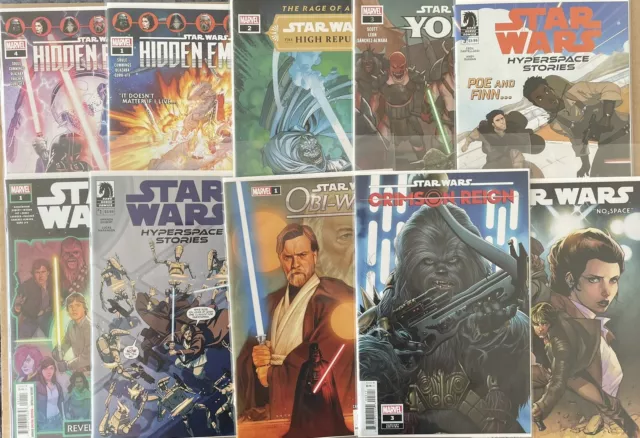 Marvel Star Wars bundle various job lot 10 canon comics