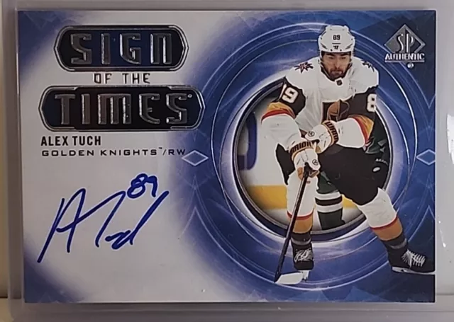 2020-21 Upper Deck SP Authentic Sign of the Times Alex Tuch #SOTT-AT Auto