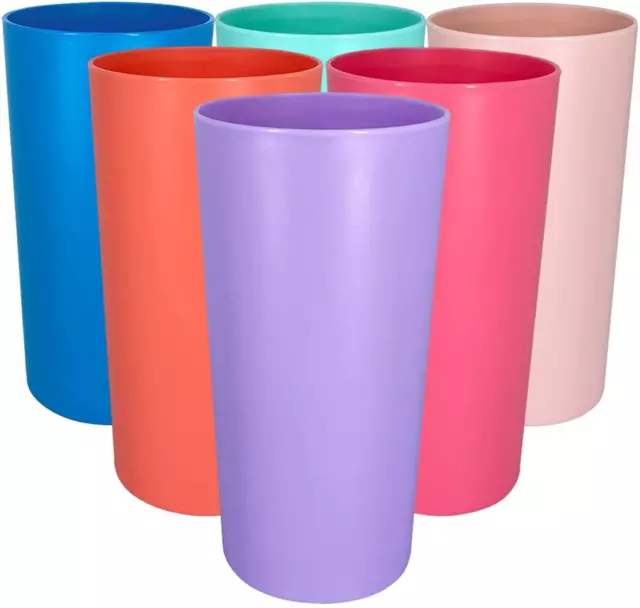 26 Ounce Plastic Tumblers/Large Drinking Glasses/Party Cups/Iced Tea Glasses,Unb