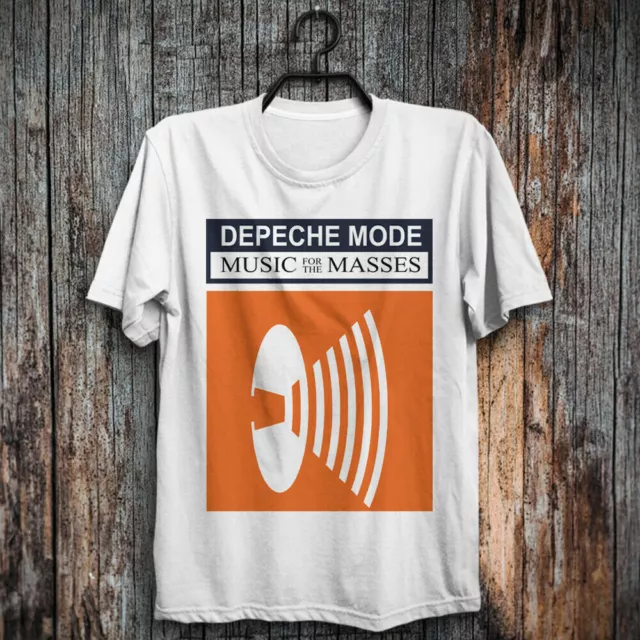 Camisa unisex Music for the Masses Depeche Mode blanca algodón todas las tallas