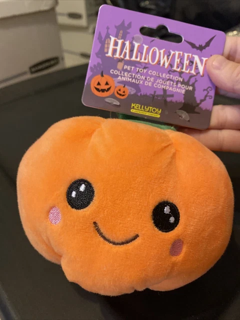 Kelly Toy  Pet Collection 5” Halloween Dog Toy Pumpkin Jack o Lantern Plush