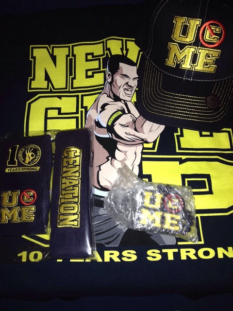 JOHN CENA Orange Cenation U Can't See Me Headband Wristbands Set – Extreme Wrestling Shirts