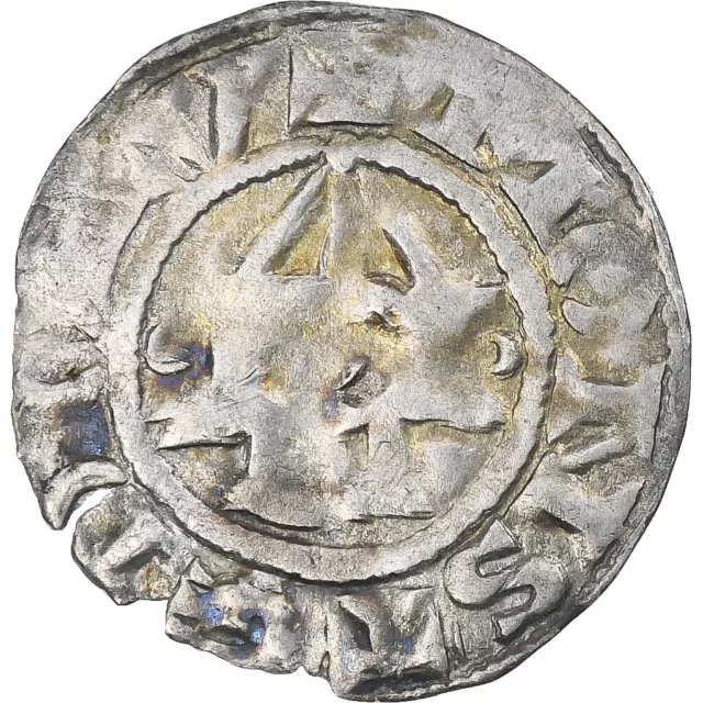 [#1178646] France, Louis VI, Denier, 1108-1137, Montreuil-sur-Mer, 5th type, TTB 2