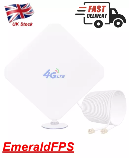 35dBi SMA 4G LTE Antenna, SMA Antenna Indoor Network Antenna with Dual Mimo SMA