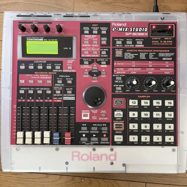 Roland SP-808EX e-MIX STUDIO Groove Sampling Machine Adapter Zip Disk Power 100V
