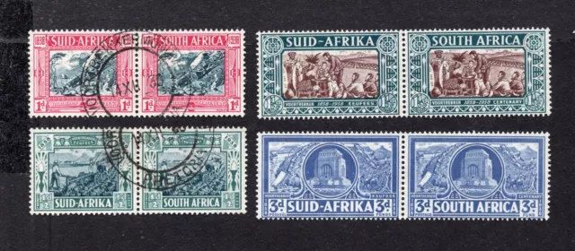 South Africa 1938 set of pair stamps Mi#119-126 MNH/used CV=73.2$