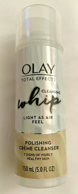 Olay Total Effects Cleansing Whip Polishing Creme Cleanser Light as air feel 5oz