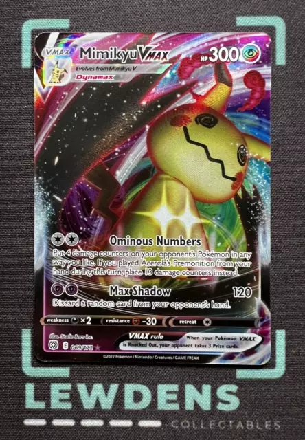  Mimikyu VMAX - 069/172 - Full Art Ultra Rare - Sword