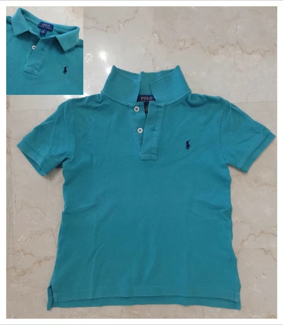 Maglia Polo bambino maniche corte Ralph Lauren - Tg. 5 anni - Colore Verde acqua