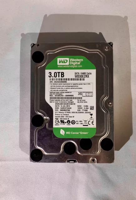 ❇️ Western Digital Caviar Green 3TB, 3.5 Zoll SATA, 64MB Cache WD30EZRX HDD ❇️ ❇️ Western Digital Caviar Green 3TB, 3.5 Zoll SATA, 64MB Cache WD30EZRX HDD ❇️