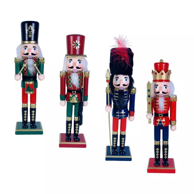 30 Cm Schiaccianoci Soldato Figurine Ornamento Di Natale Per La Libreria Della