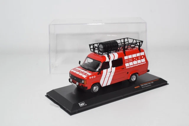 Lot Miniatures Rallye 1/43 - Ford Transit Renault Philips 1984 + R5 Maxi Turbo 1985 + Remorque