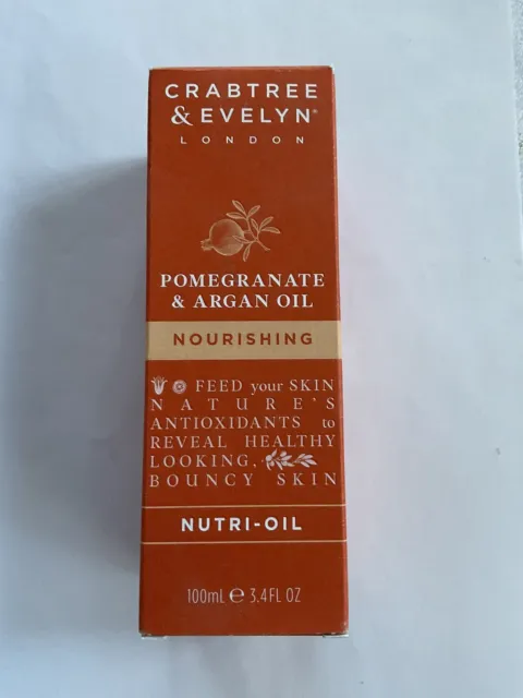 Crabtree & Evelyn 100 ml Pomegranate & Argan Oil Nutri Nourishing Körperöl  RAR