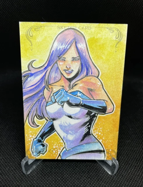 2018 Marvel Masterpieces Sketch Jessica Jones by Kurobhie 💎