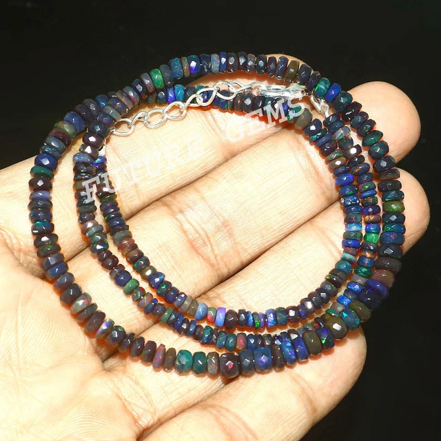 Ethiopian Opal Natural Opal Smooth Opal Welo Fire Opal Beaded Gift  NP-4297