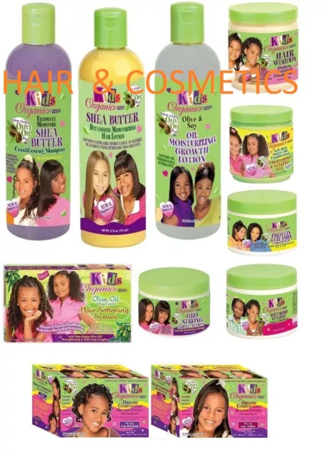 KIDS ORGANICS AFRICA'S BEST AFRO HAIR CARE PRODUCTS/OLIVE OIL-Full Range!!!