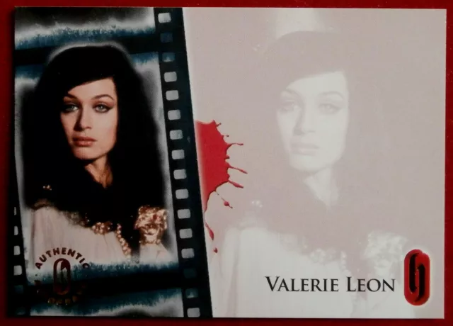 Hammer Horror Series 1 - VALERIE LEON - UNSIGNED Autograph Card HA2 - 2007