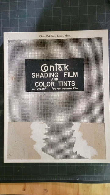 Película de sombreado de contacto tintes de color de colección ilustración pantalla ziptone