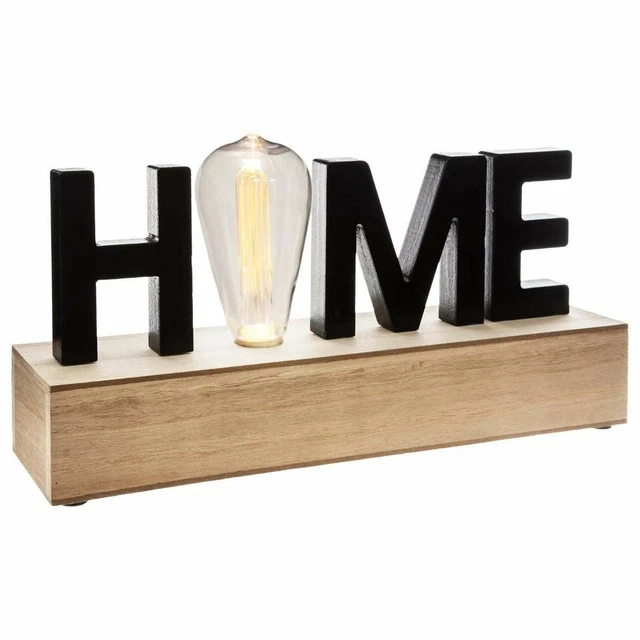 Figura Decorativa Atmosphera 'Home' Luz LED [34 x 16 x 8 cm]