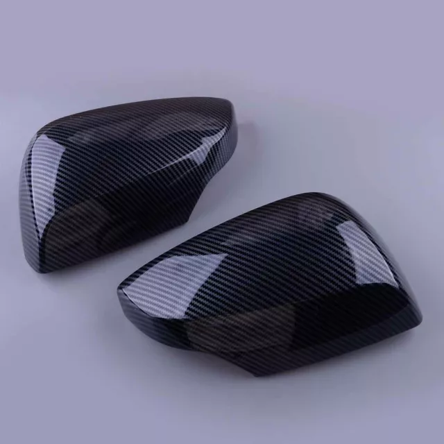 2pcs Carbon Fiber Style Side Mirror Cover Trim Fit For Subaru WRX STI 2015-2021