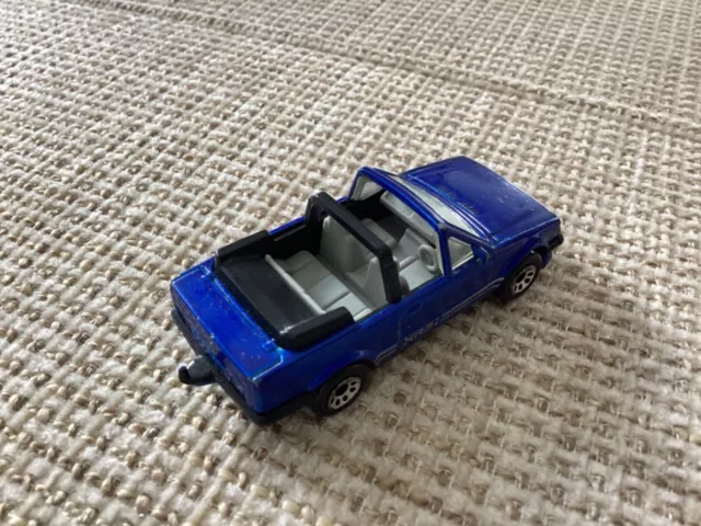 Matchbox Ford Escort XR3i Cabrio in blau von 1985 3