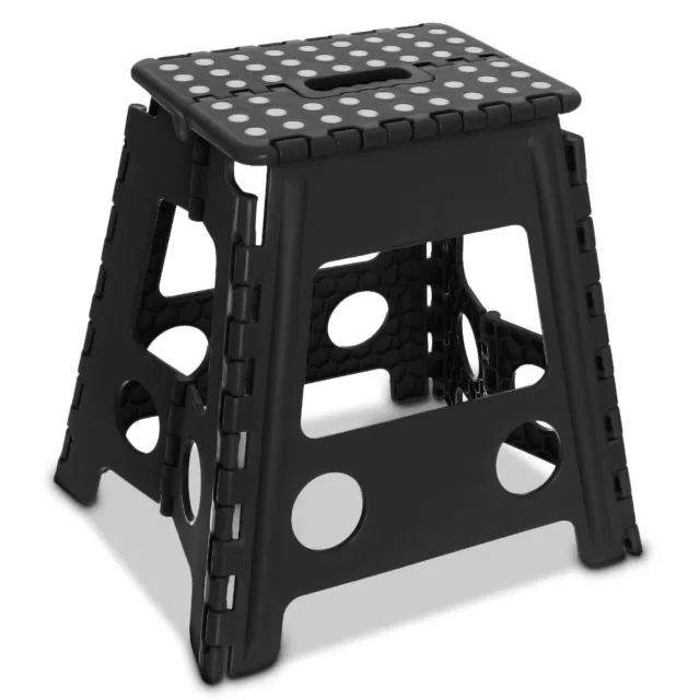 Large Multi-Purpose Fold Step Stool Plastic Home Kitchen Foldable Easy Storage