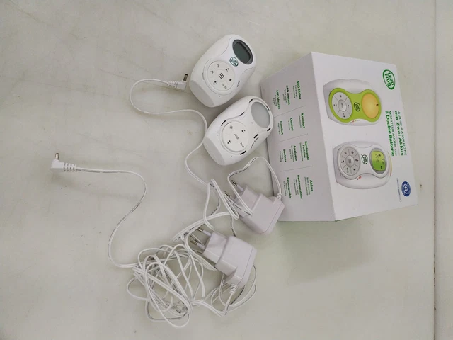 Leap Frog LF80 Audio-Babyphone sensor de temperatura, gran alcance, luz nocturna