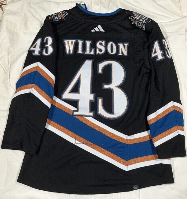 Tom Wilson Capitals game issued reverse retro 2.0, complete with his  personal skate lace modification : r/hockeyjerseys