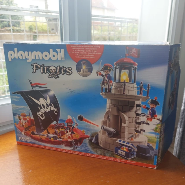 PLAYMOBIL 9522 PIRATES: Chaloupe De Pirates Et Phare De Soldats EUR 94,90 - PicClick FR