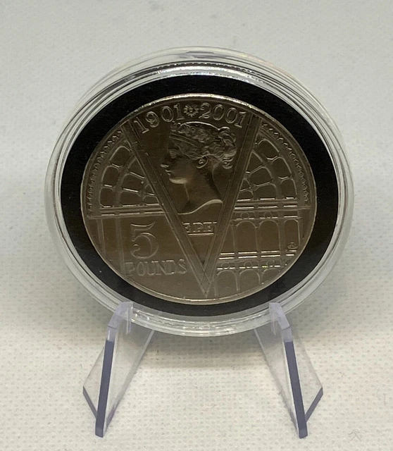 Großbritannien 5 Pfund 2001 Kupfer-Nickel-Münze Königin Victoria