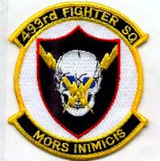4" Usaf Air Force 493Rd Fighter Squadron Color Mors Embroidered Jacket Patch