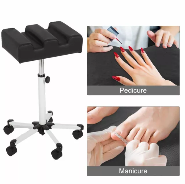 Pedicure Foot Rest Stand Stool Salon Spa Nail Beauty Footrest Home Adjustable