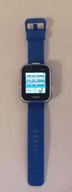 VTech Kidizoom DX2 Dual Camera Smart Watch Toy - Blue Used Working D39 Y434