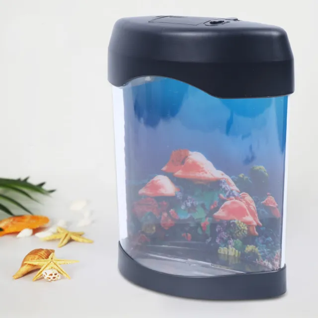 Office / Home LED Jellyfish Tank Lamp & USB for Aquarium Color Changing 7*4*9"