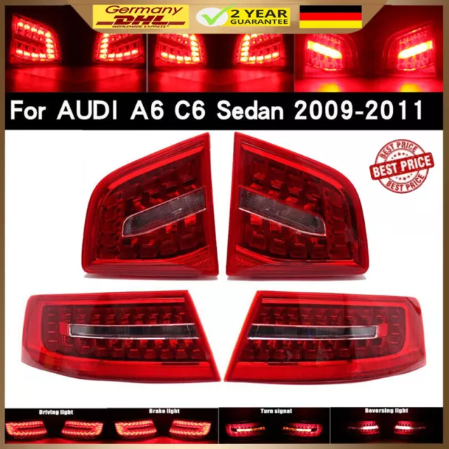 1Paßt für Audi A6 C6 2009-2011 Schlussleuchte Links+Rechts Heckleuchte Rücklicht