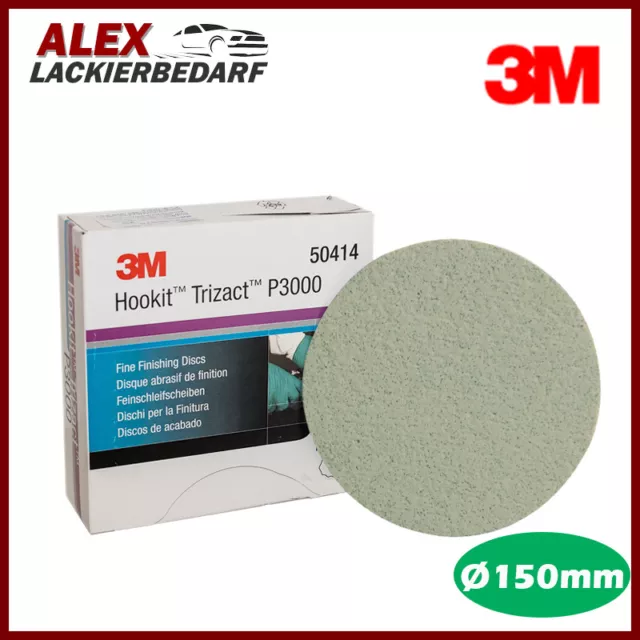 3M 50414 Hookit Trizact Fine Finishing Schleifscheibe P3000 150mm