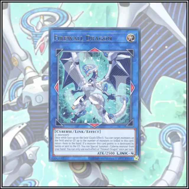 YuGiOh FIREWALL DRAGON | PREMIUM GOLD RARE ▪️ 1ST EDITION 💎