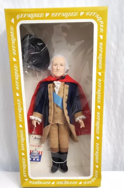 Vintage MCM Effanbee The Presidents George Washington Doll 15" 1983 NRFB