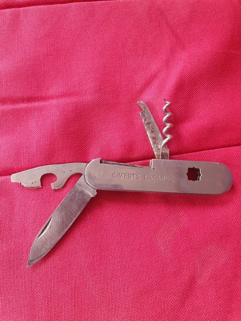 Couteau De Poche Multifonctions Ancien - Inox Coricama - Canif Vintage - Occasion