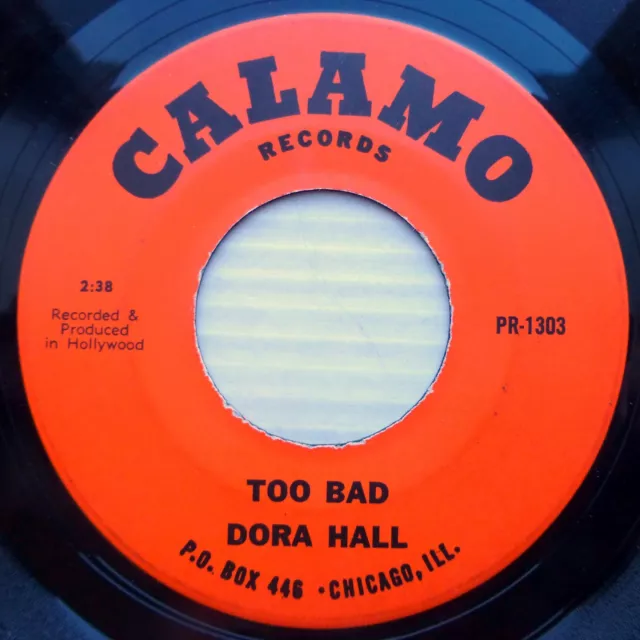 Dora Hall Ado Rock-N-Roll Calamo 45 Plus Qu ' Assez Bad B/W SHE'S Comin Back